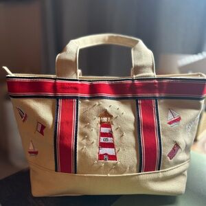 Tiannl nautical theme canvas tote